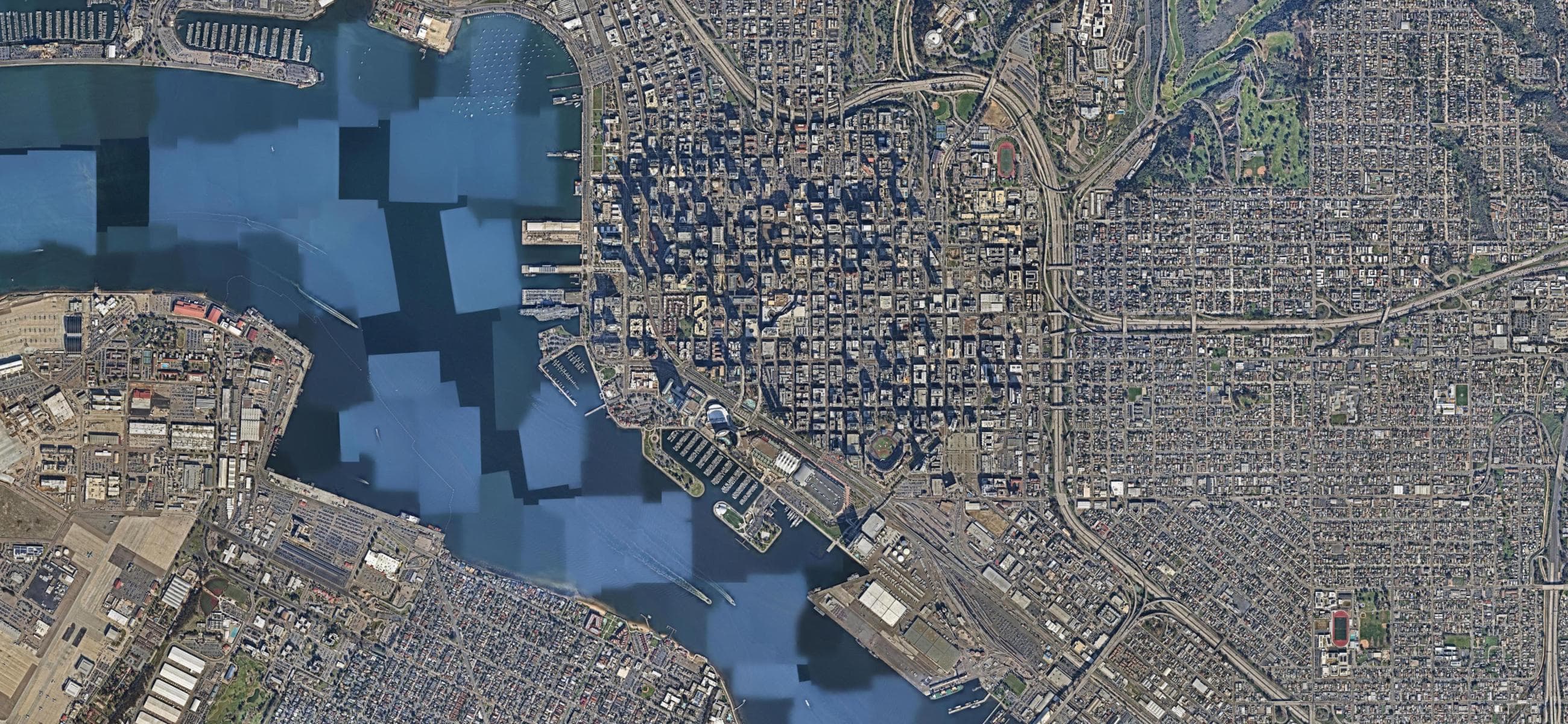 Aerial view of San Diego